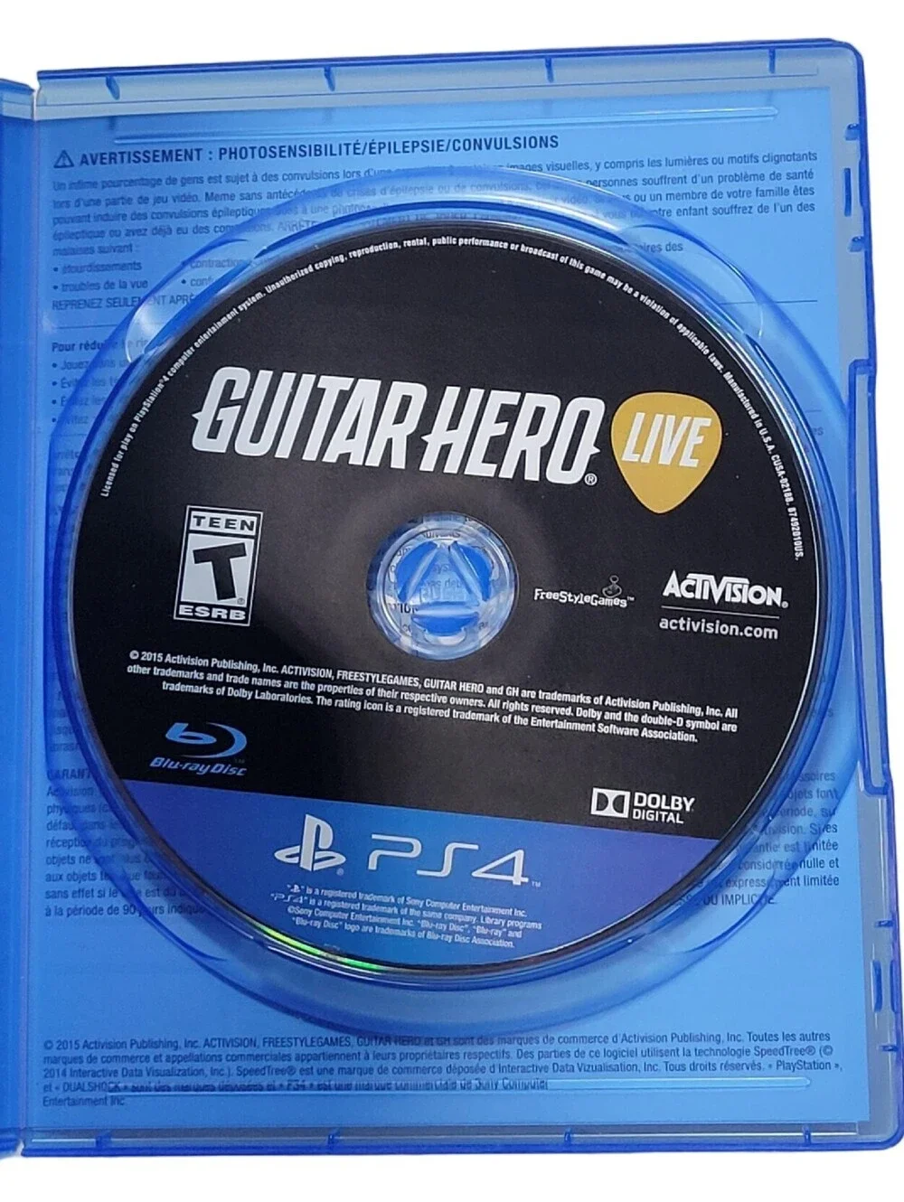 Guitar Hero Live Game Only (Sony PlayStation 4, 2014)